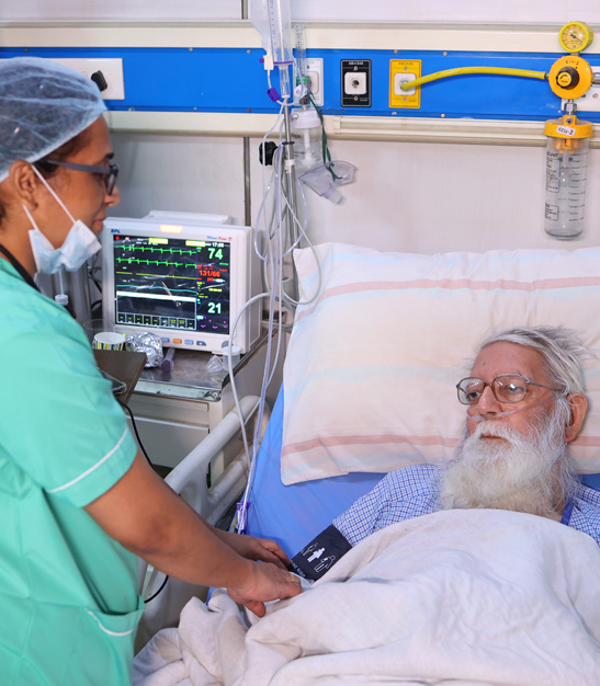 Nurse treatment for patient